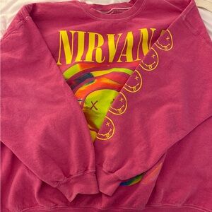 Nirvana Pink Graphic Sweatshirt